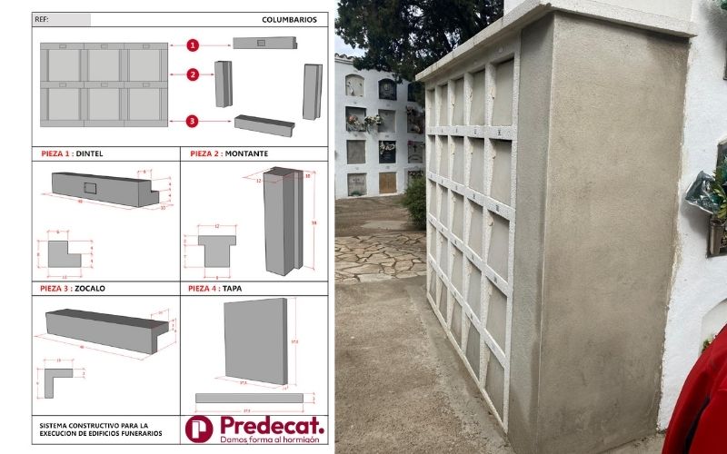 Columbarios piedra artificial